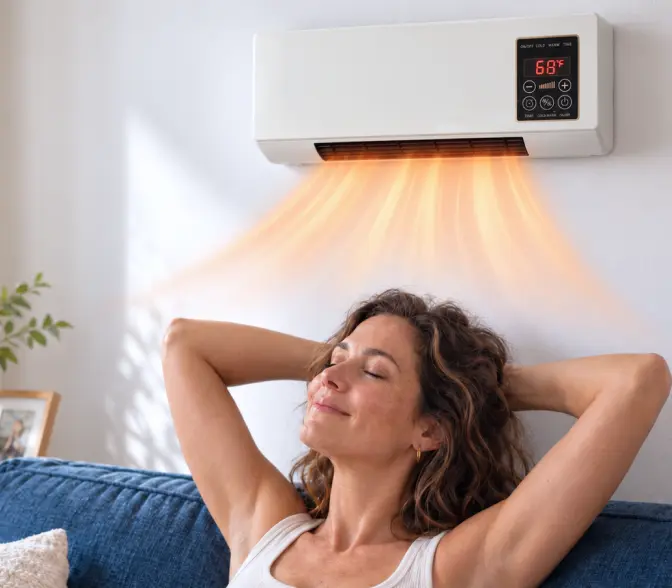 Relaxing in a room with Embrily Pro